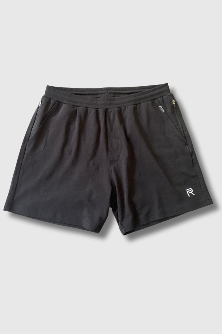 The Ares 100% Organic Cotton Shorts - Black - 5.5"