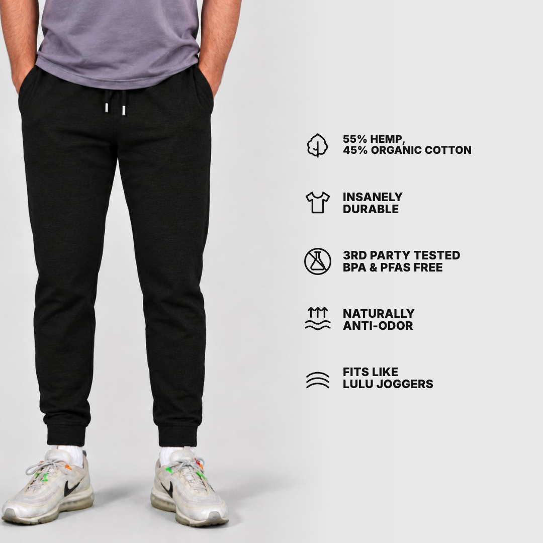 Hemp Joggers (55% Hemp / 45% Organic Cotton)