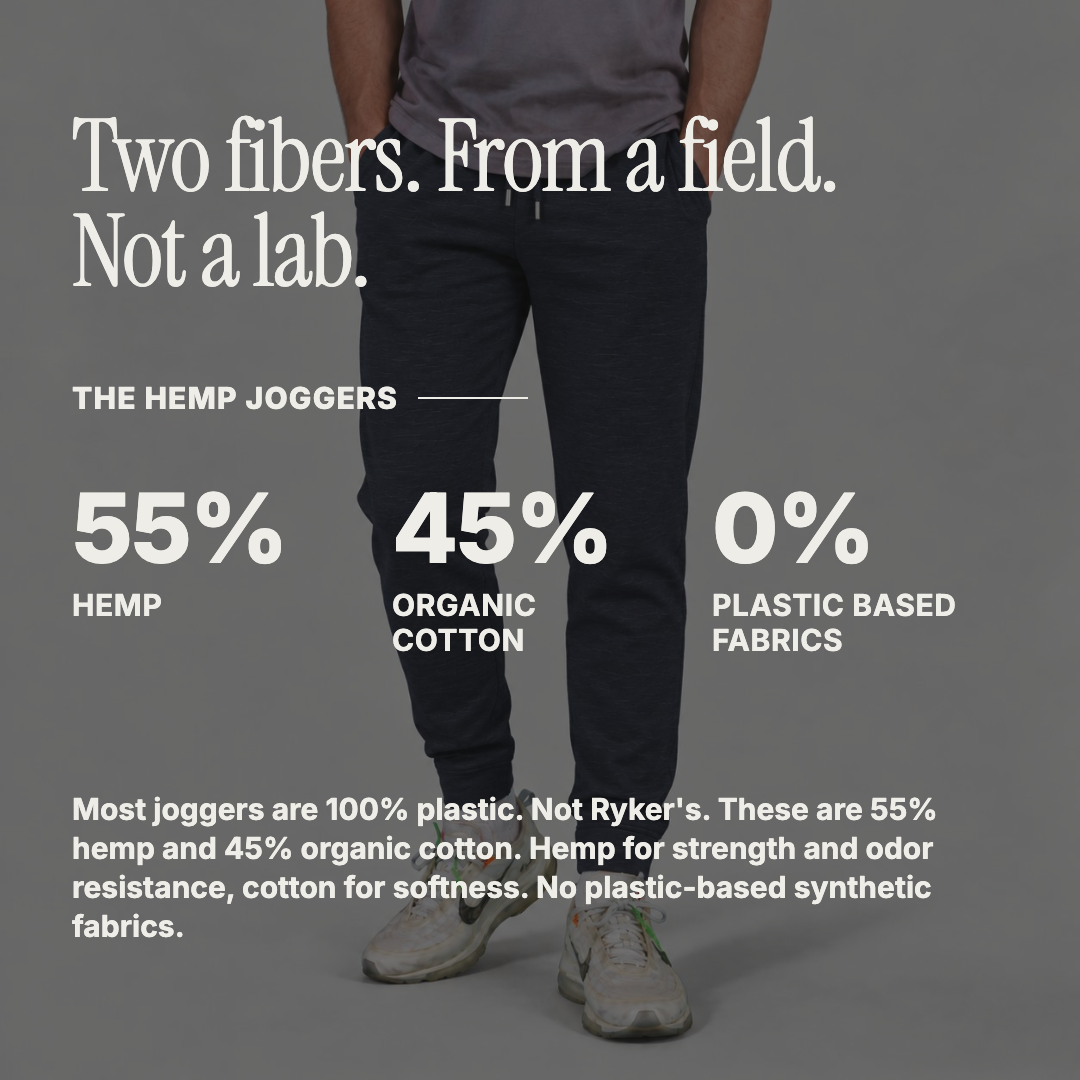 Hemp Joggers (55% Hemp / 45% Organic Cotton)