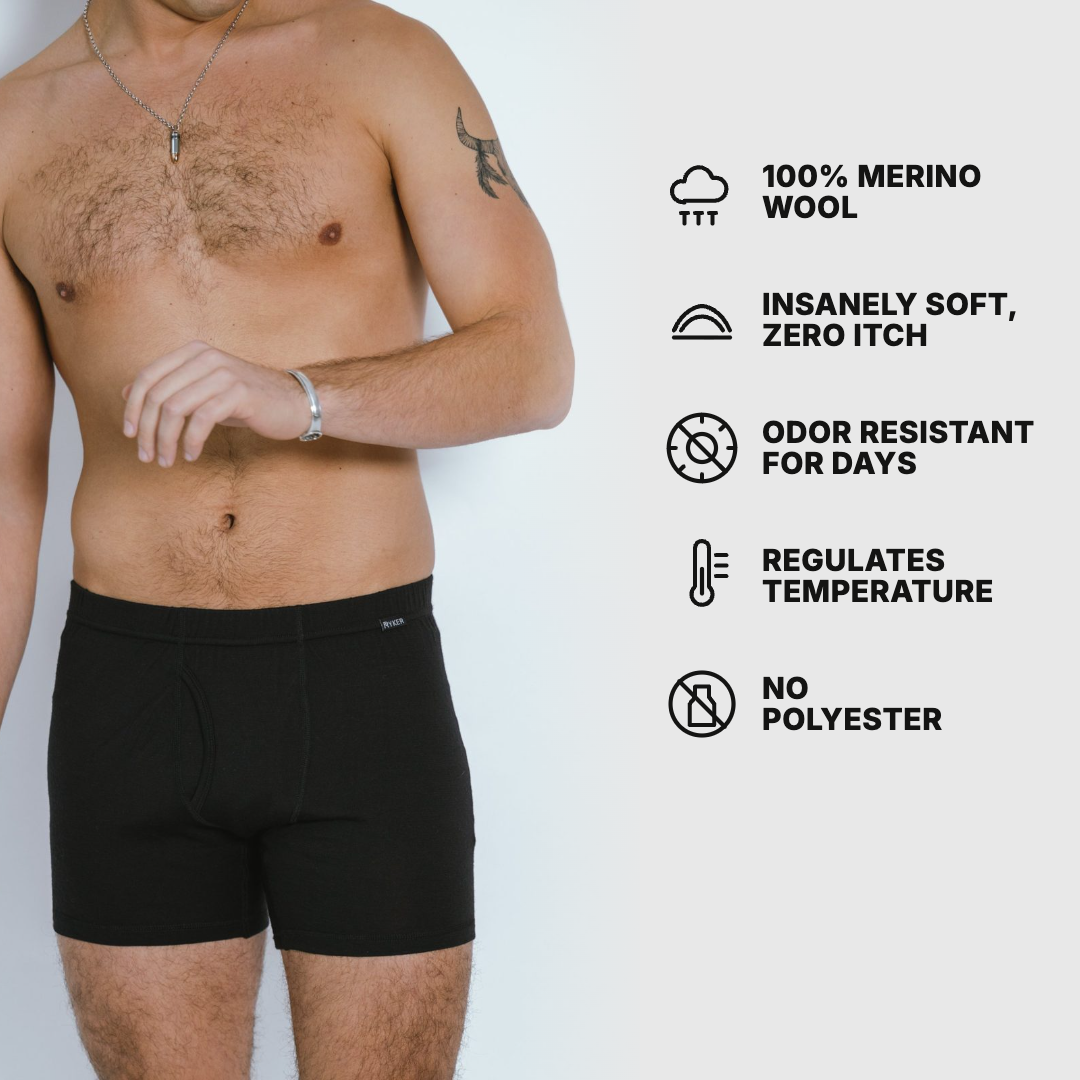 The Titan 100% Merino Wool Boxer Brief