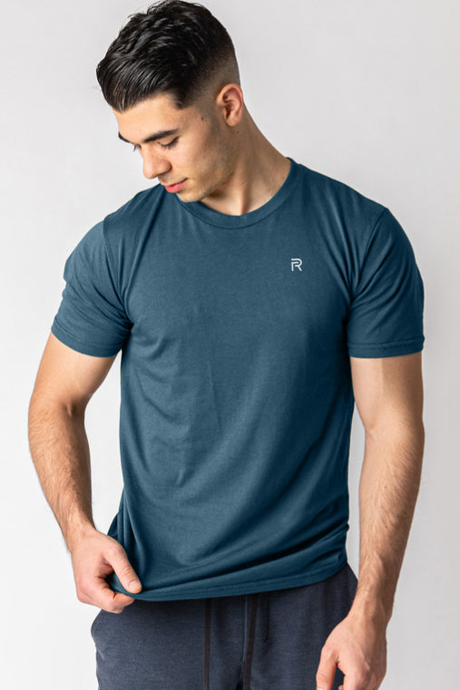 Ryker Bamboo Blend Gym Tee - Cobalt (20% OFF)
