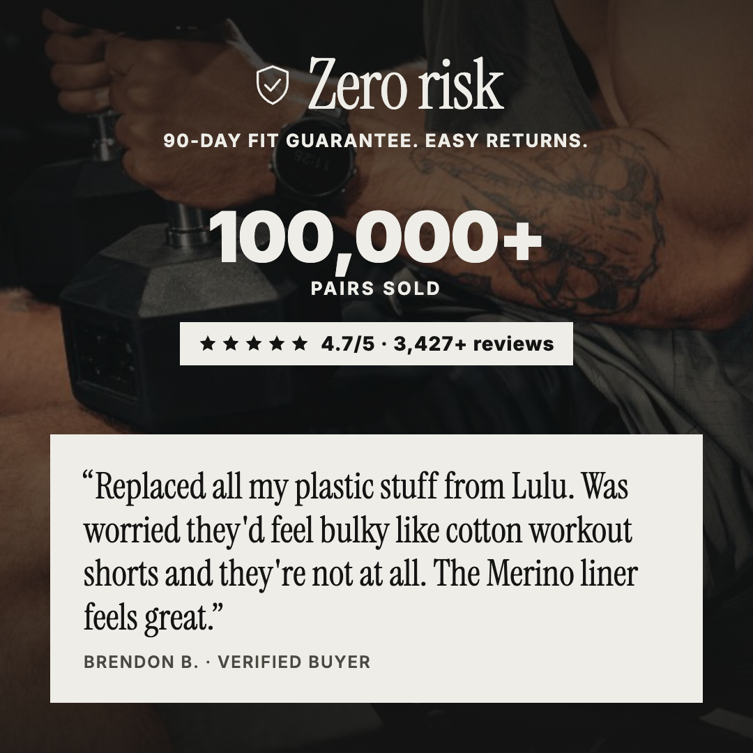 The Apex Short - (100% Organic Cotton + 100% Merino Wool Liner)
