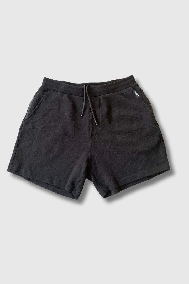 The Apollo 100% Merino Wool Shorts - Black - 5.5"