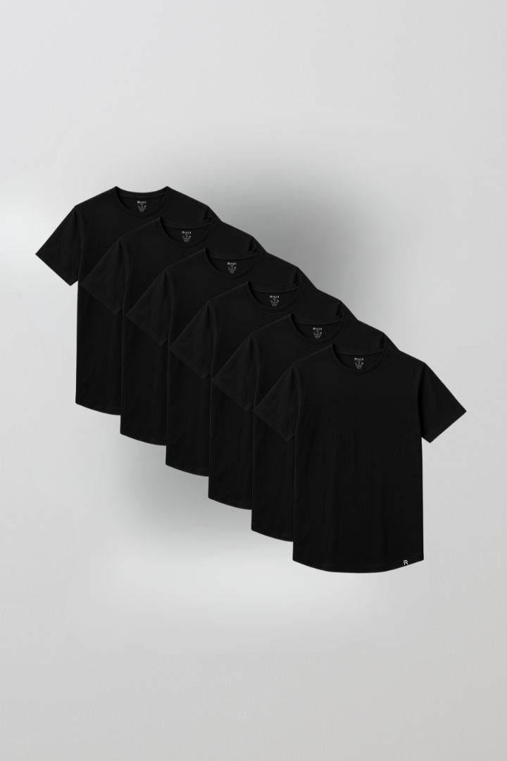 The Essential Gym Tee - 100% Organic Cotton - 6 Pack