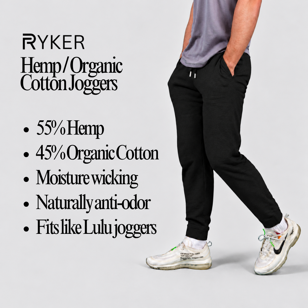 Hemp Joggers (55% Hemp / 45% Organic Cotton)