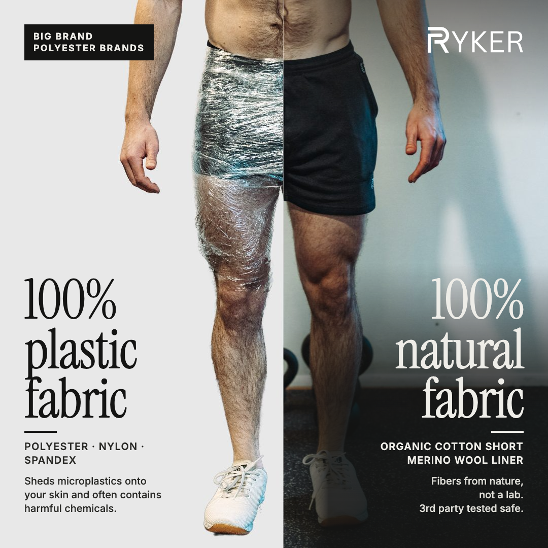 The Apex Short - (100% Organic Cotton + 100% Merino Wool Liner)