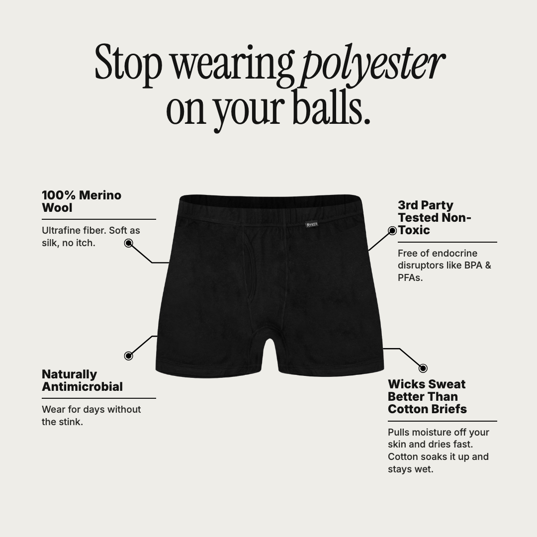 The Titan 100% Merino Wool Boxer Brief
