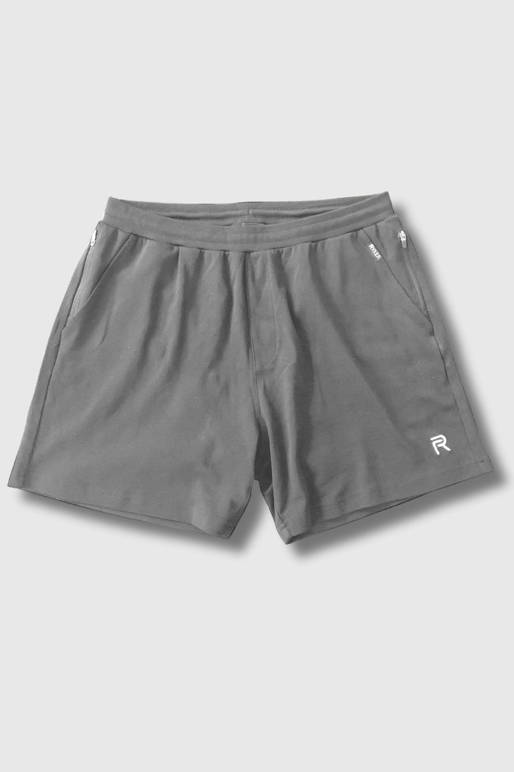 The Ascend 100% Organic Cotton Shorts - Grey - 5.5"